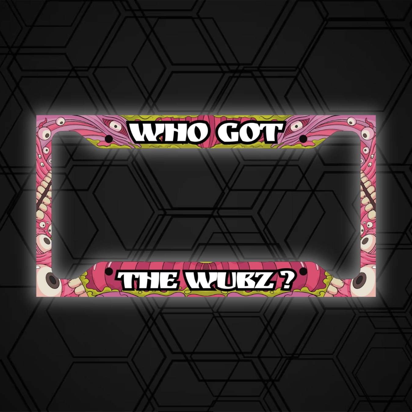 WUBZ License Plate Cover