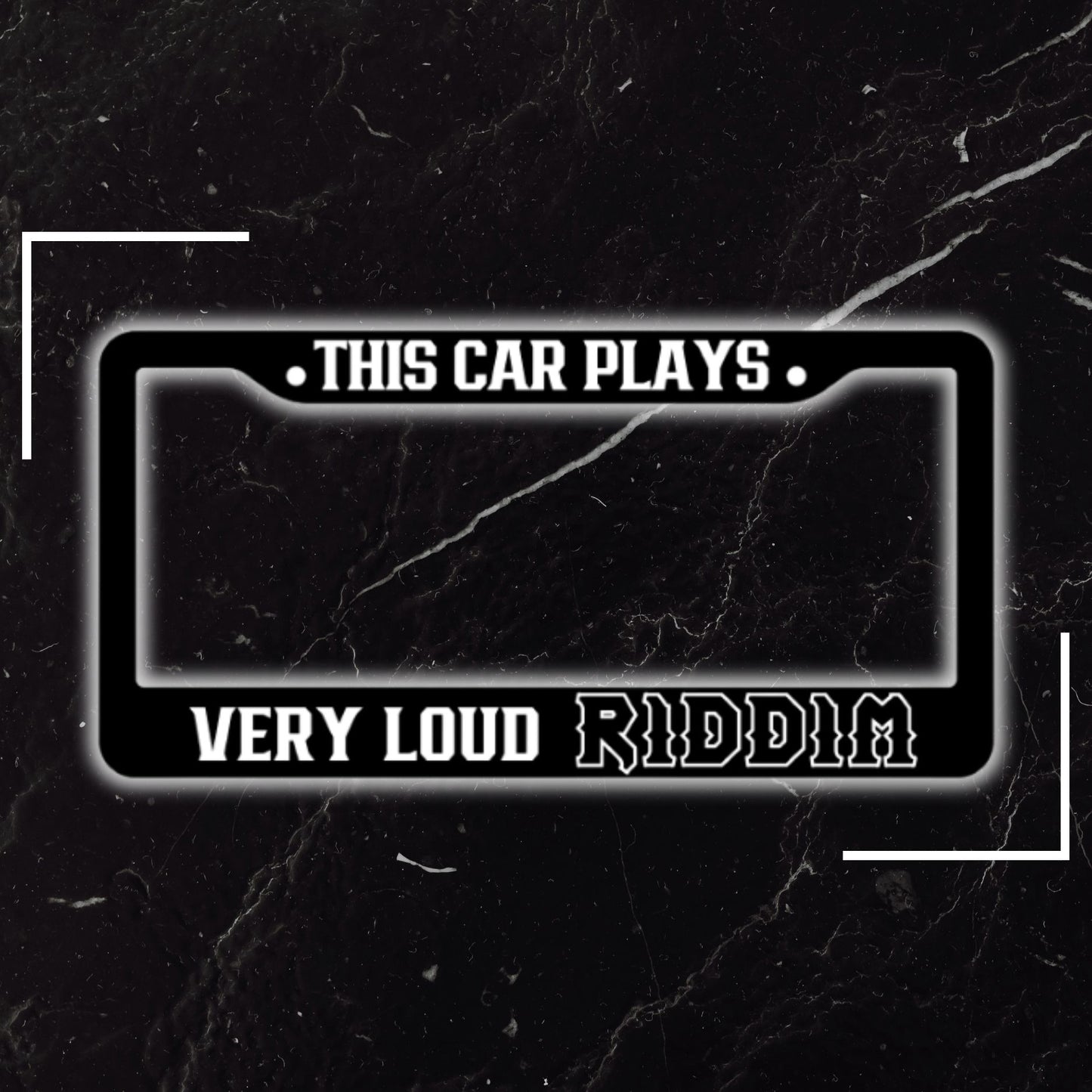 RIDDIM License Plate Cover