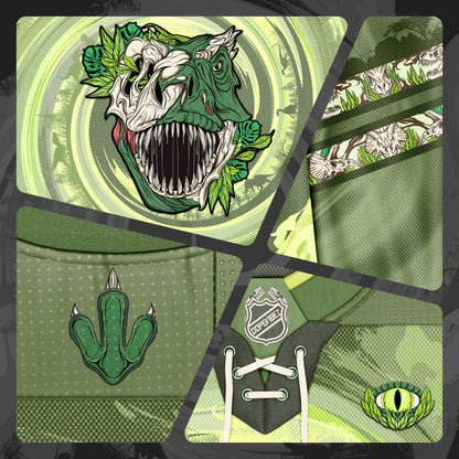 🦴🪨🦖 1/2 The JURASSIC Hockey Jersey [LE 35]