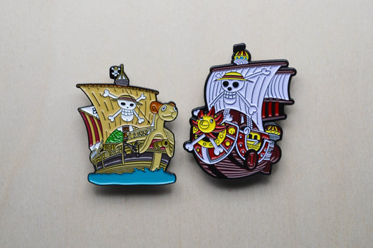 Thousand Sunny & Going Merry Pins