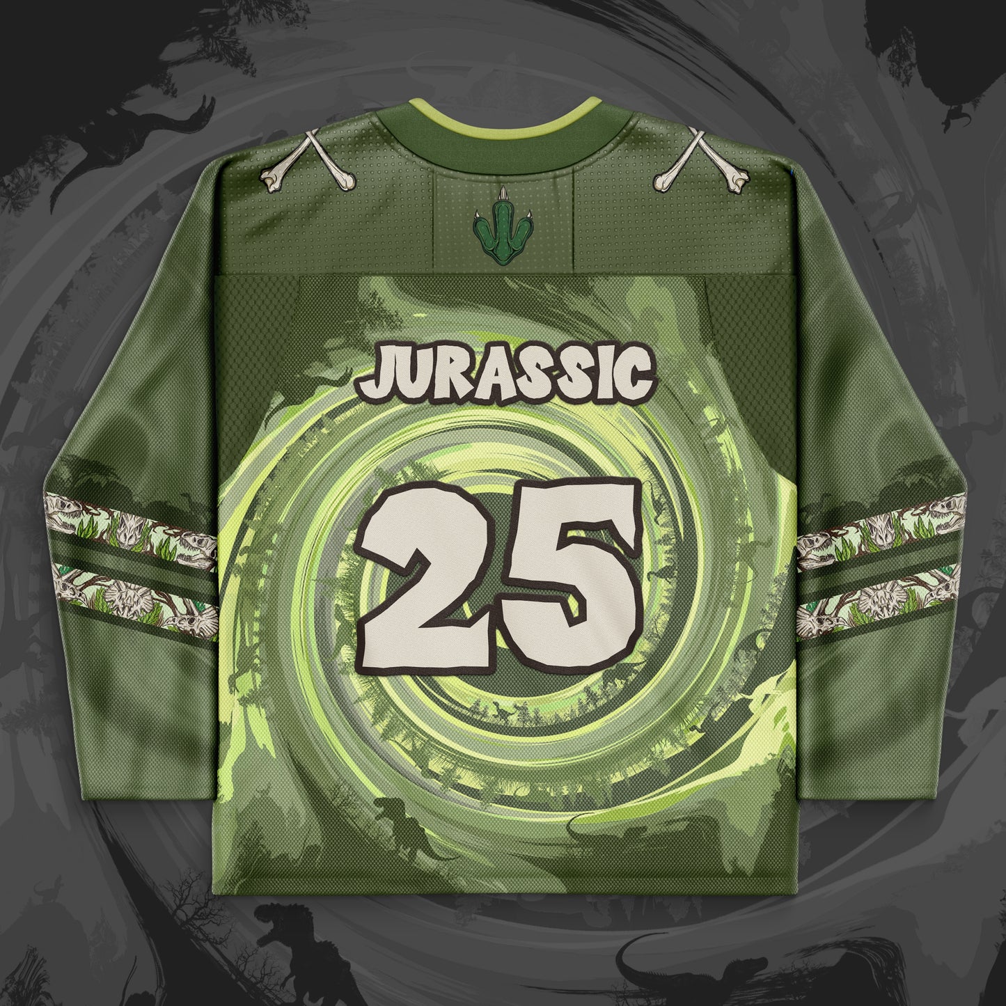 🦴🪨🦖 1/2 The JURASSIC Hockey Jersey [LE 35]