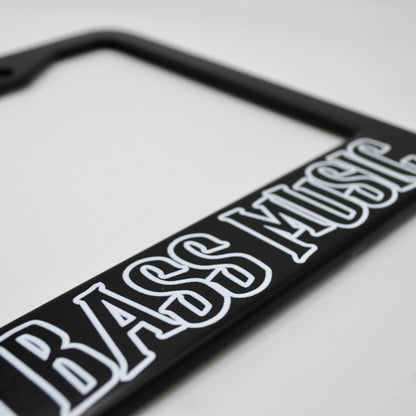 BASS MUSIC License Plate Cover