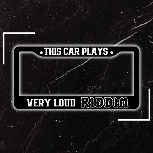 RIDDIM License Plate Cover
