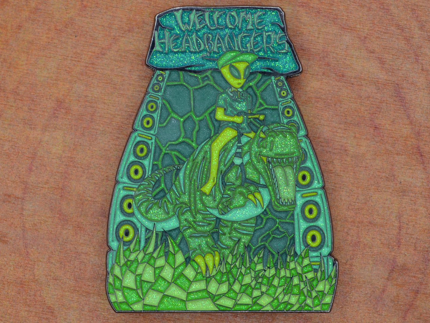 Jurassic Lands Green Galaxy Pin (LE 25)