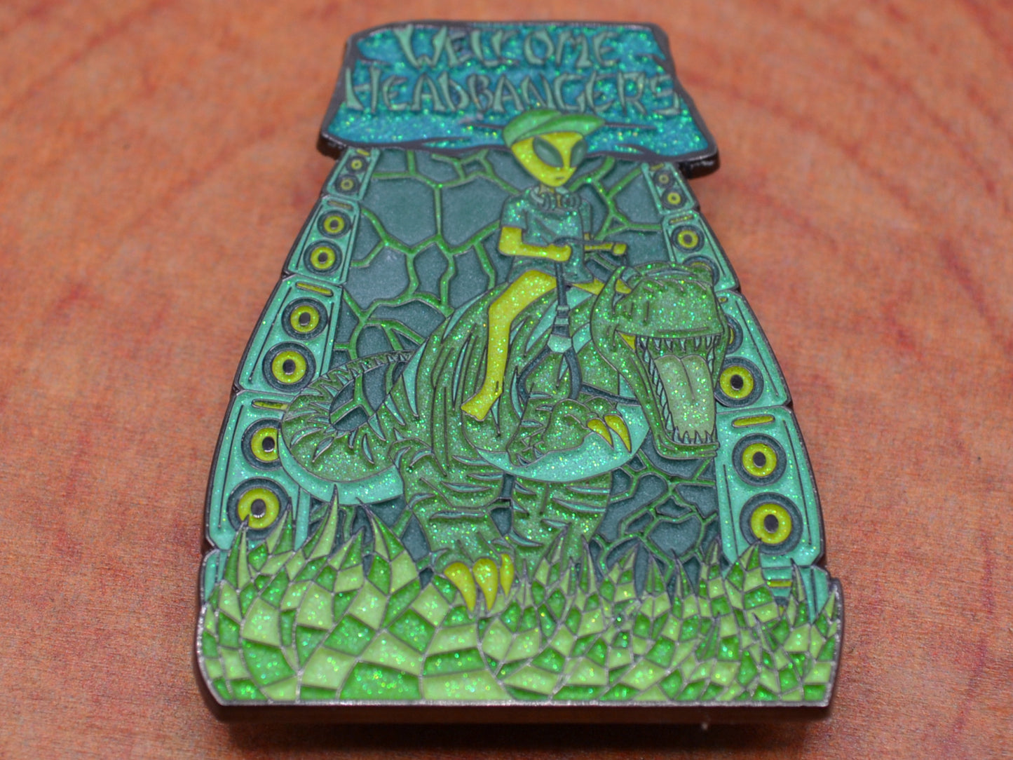 Jurassic Lands Green Galaxy Pin (LE 25)